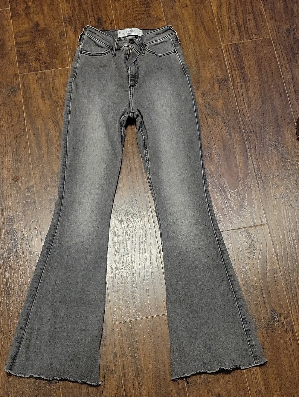 Hollister Washed Gray Vintage Flare Jeans